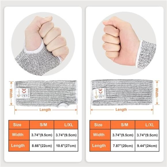 Arm Protectors for Thin Skin and Bruising Cut Resistant Arm Sleeves - Picture 12 of 14